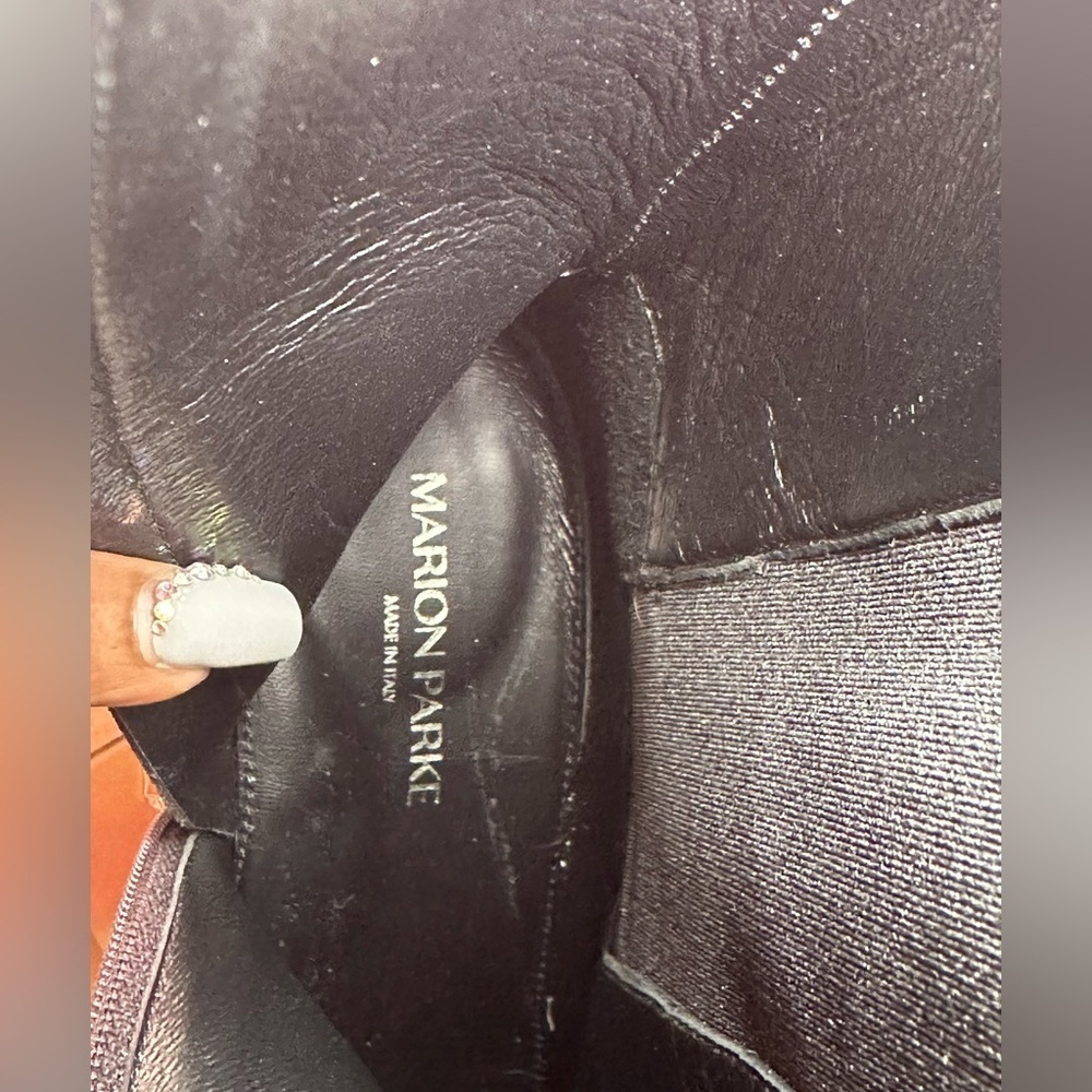 Marion Parke | Mid Ella 60 Boot | Black Leather | Size 41 | NWOB | MSRP $785 - Picture 8 of 9